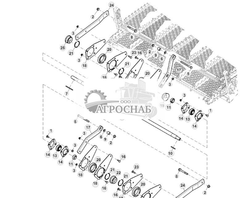 Привод поворотного механизма зерноочистки комбайна - ST823830 716.jpg